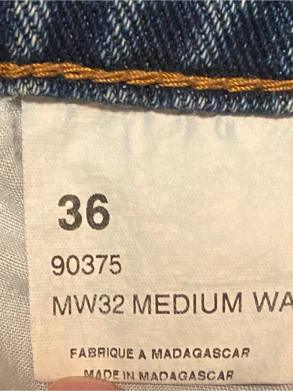 Full Blue Men's Straight Jeans in Classic Blue Denim, 36x32 - Picture 7 of 7